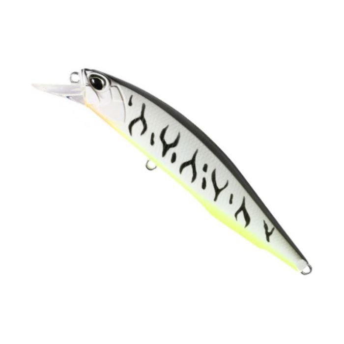 воблер DUO Realis Jerkbait 100F, ACCZ402 Gunmetal M White Tiger, 10cm, 13.7g