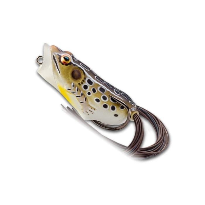 Vobler Live Target Hollow Body Frog Walking Bait, Tan/Brown, 4.5cm, 7g