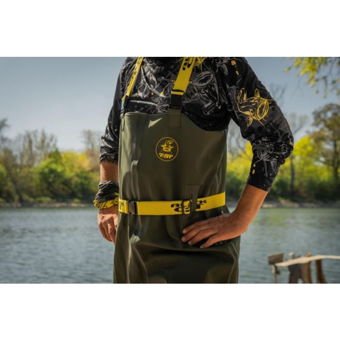 Waders Black Cat Green Booted Waders 2