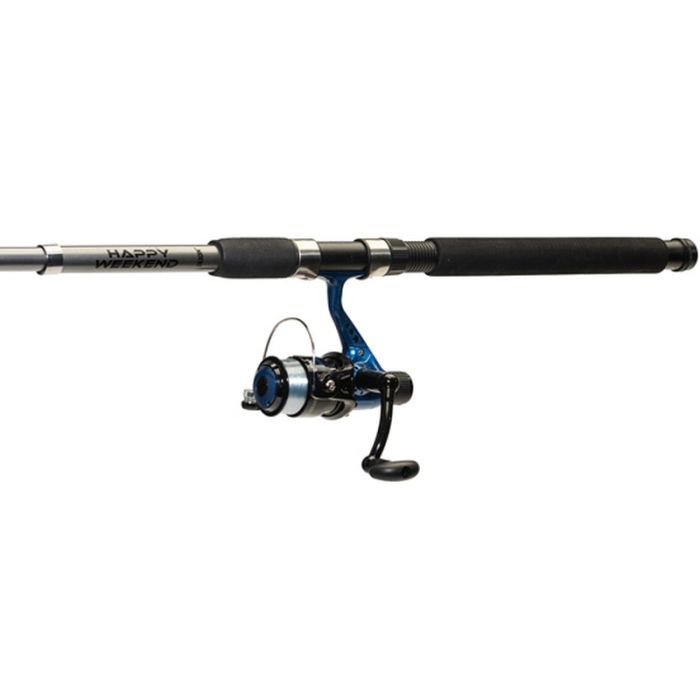 Combo Stationar Jaxon Happy Weekend Lanseta Telescopica + Mulineta cu Fir, 2.40m, 5-25g 2